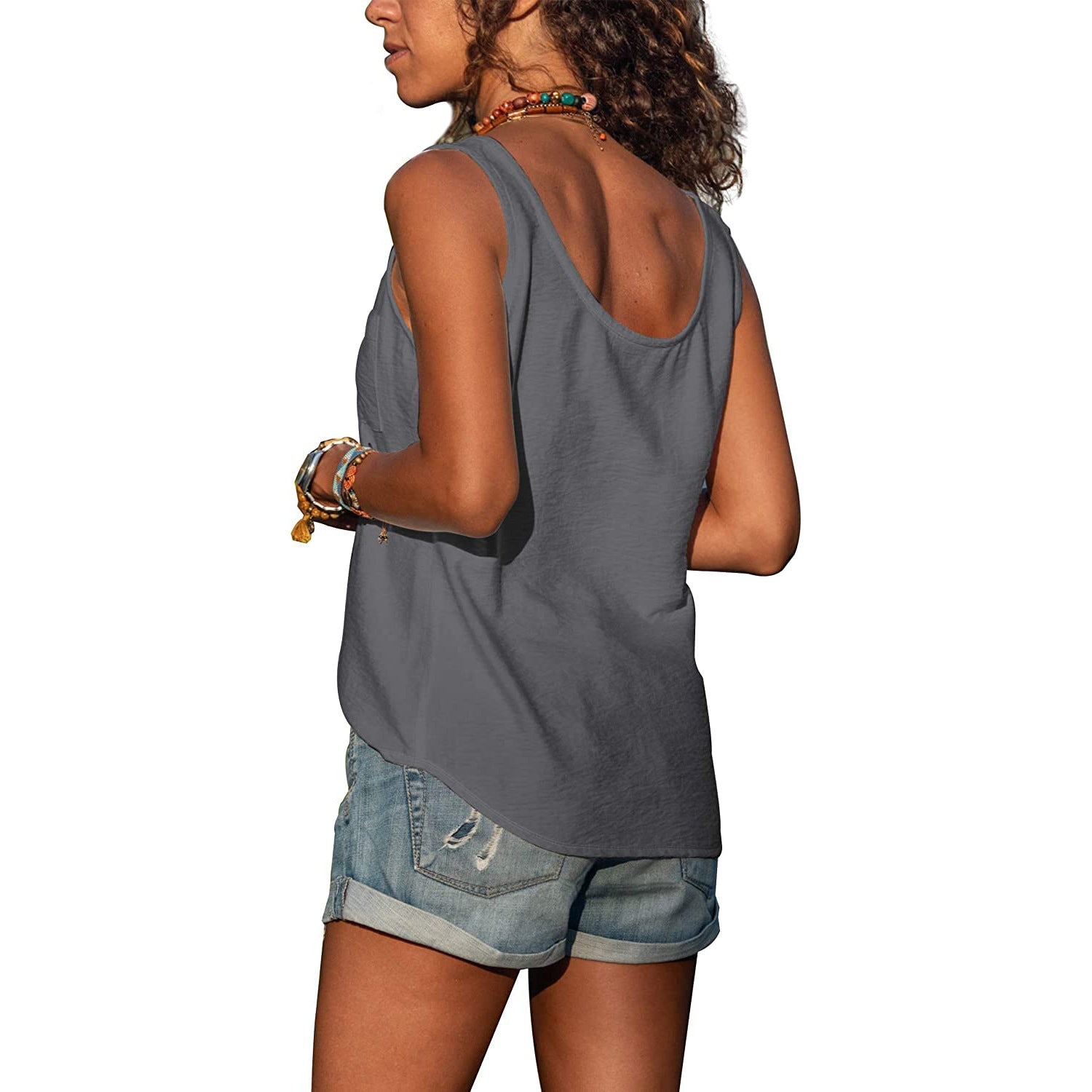 Glebronia | Canotta slim fit in stile Ibiza
