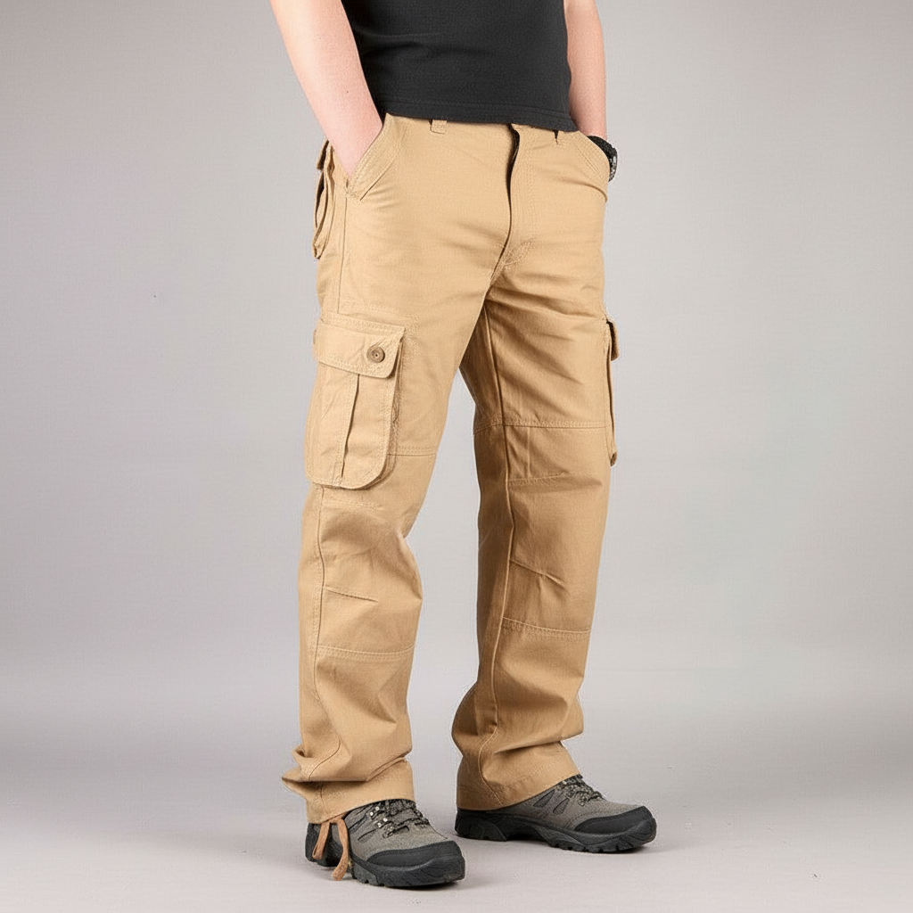 Glebronia | Comodi pantaloni cargo con tasche laterali