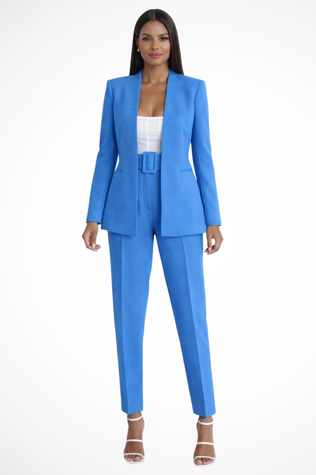 Glebronia | Completo elegante con blazer e pantaloni a vita alta