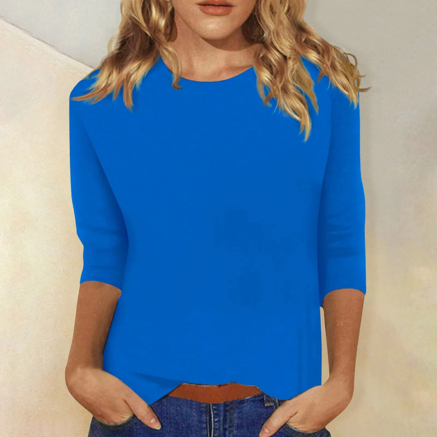 Glebronia | Elegante camicia con scollo rotondo