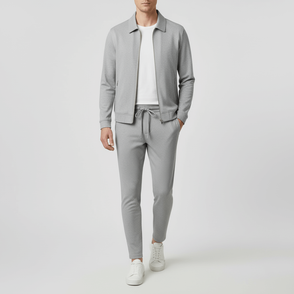 Glebronia | Giacca con colletto alto e pantaloni slim-fit