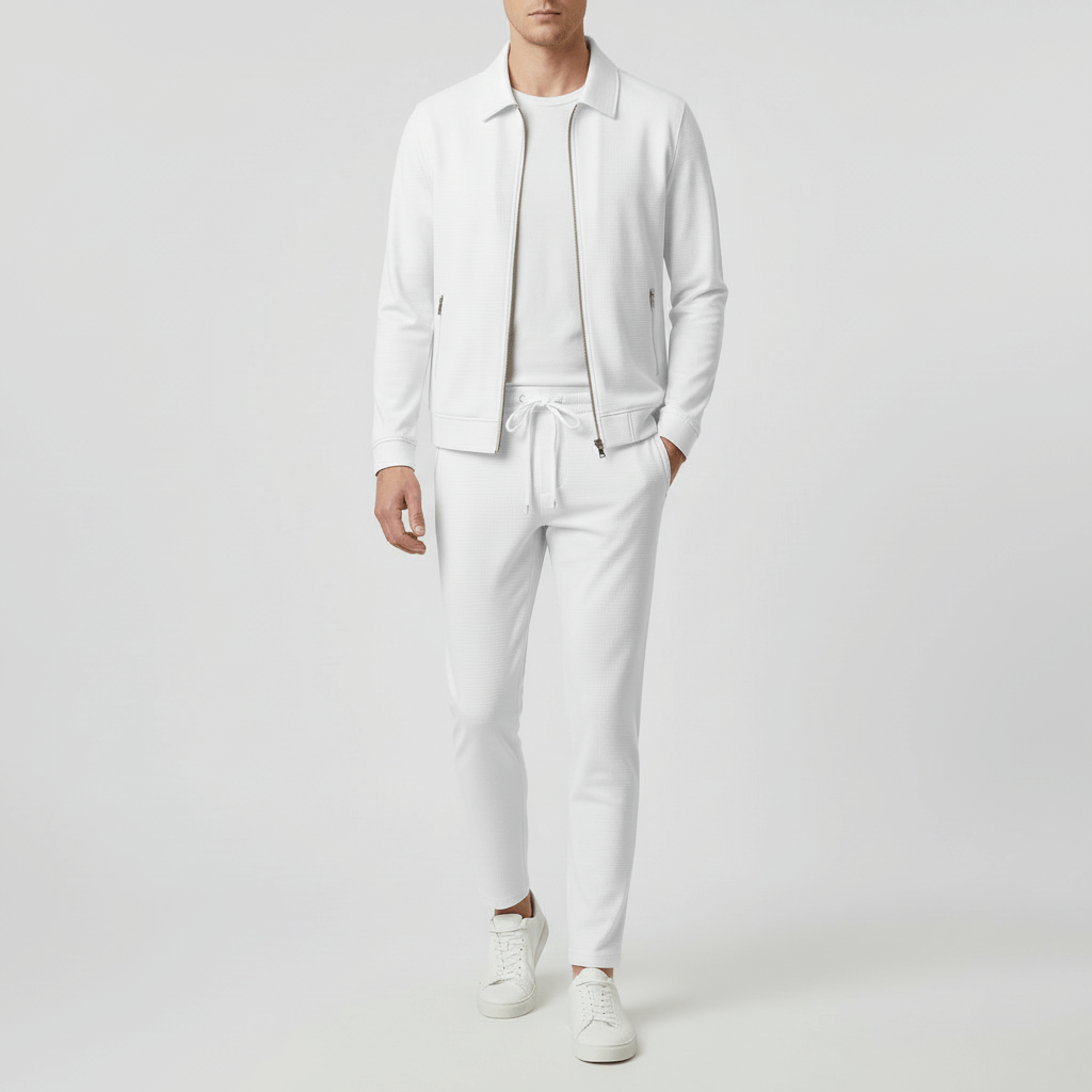 Glebronia | Giacca con colletto alto e pantaloni slim-fit
