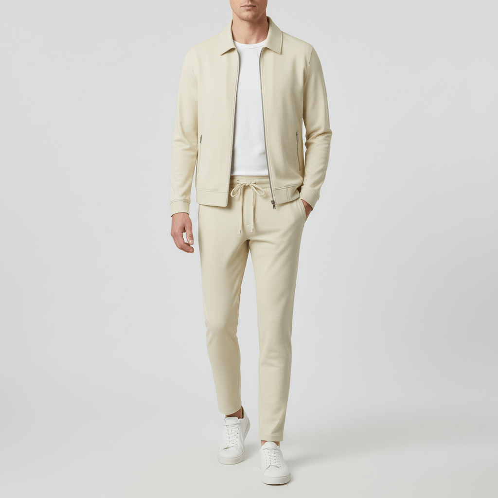 Glebronia | Giacca con colletto alto e pantaloni slim-fit