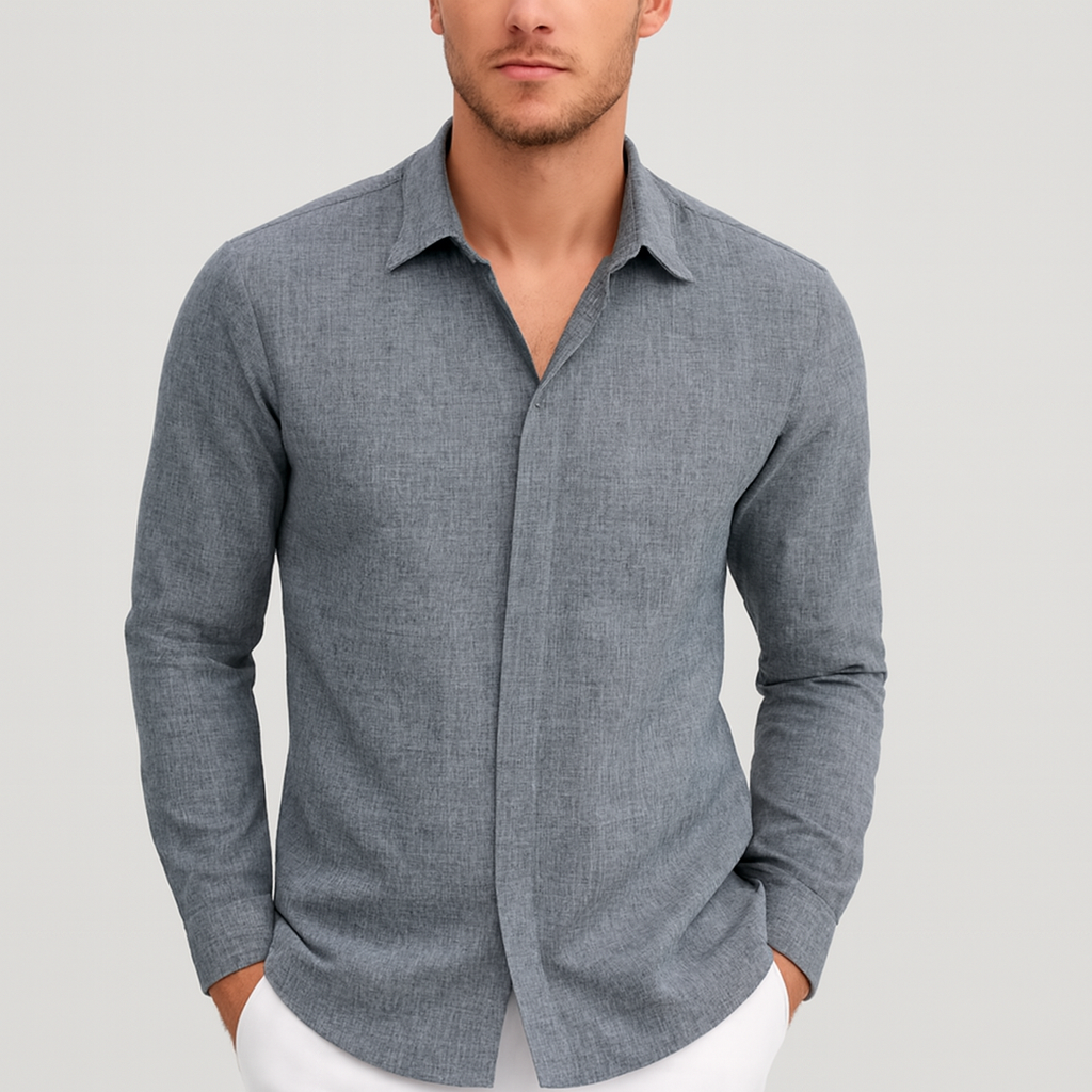 Glebronia | Lino traspirante camicia uomo