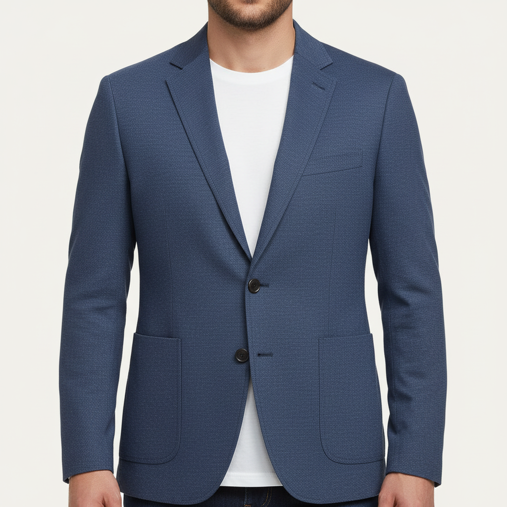 Glebronia | Misto lino-cotone blazer con taglio sartoriale