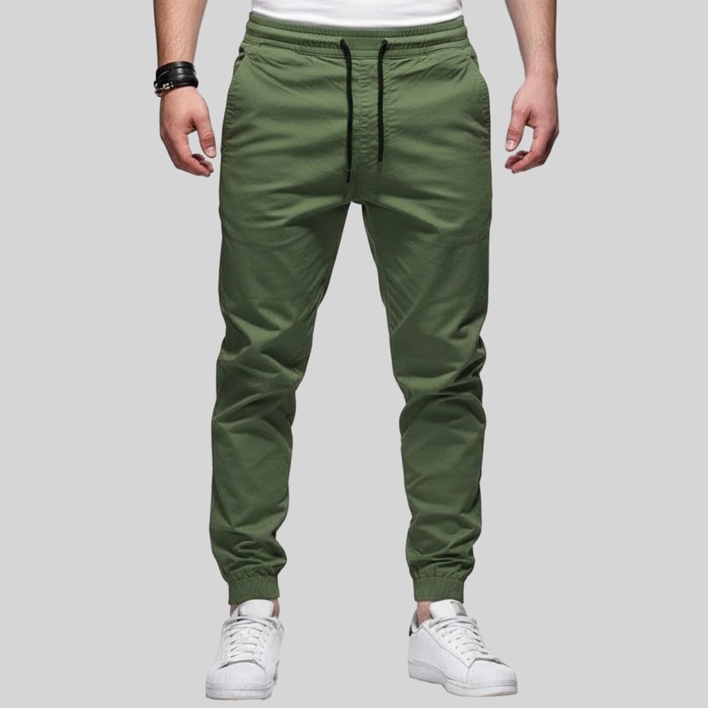 Glebronia | Pantaloni cargo con elastico in vita