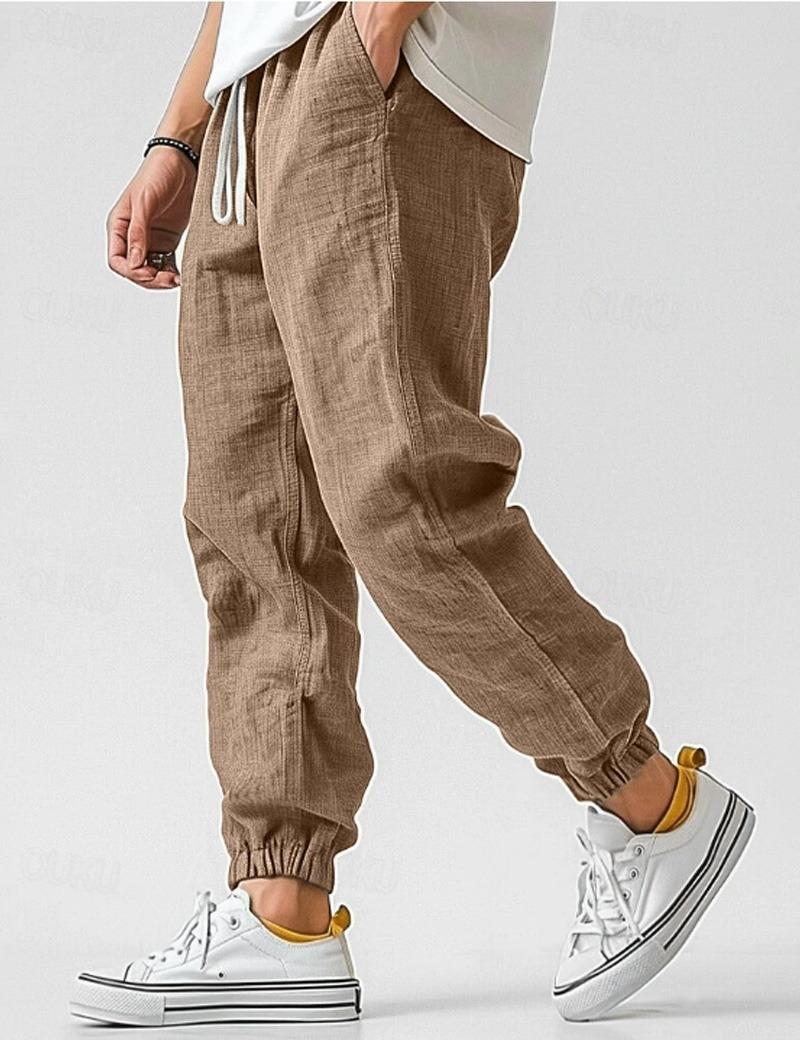 Glebronia | Pantaloni in lino leggeri con silhouette rilassata