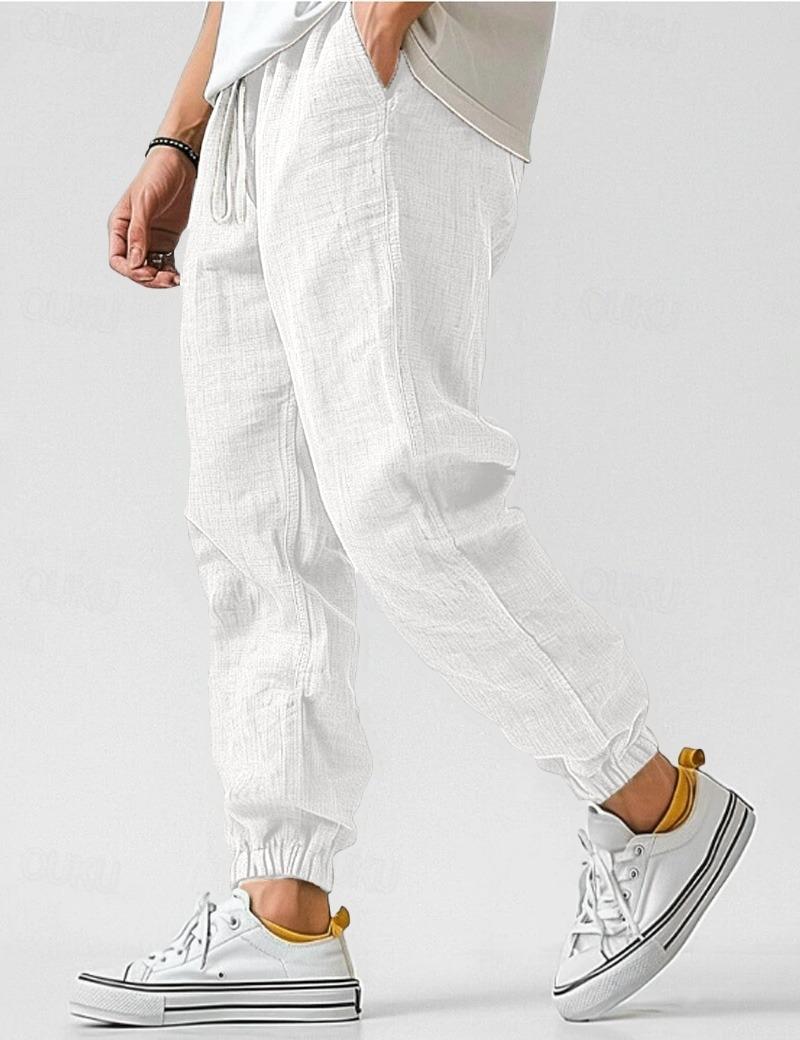 Glebronia | Pantaloni in lino leggeri con silhouette rilassata