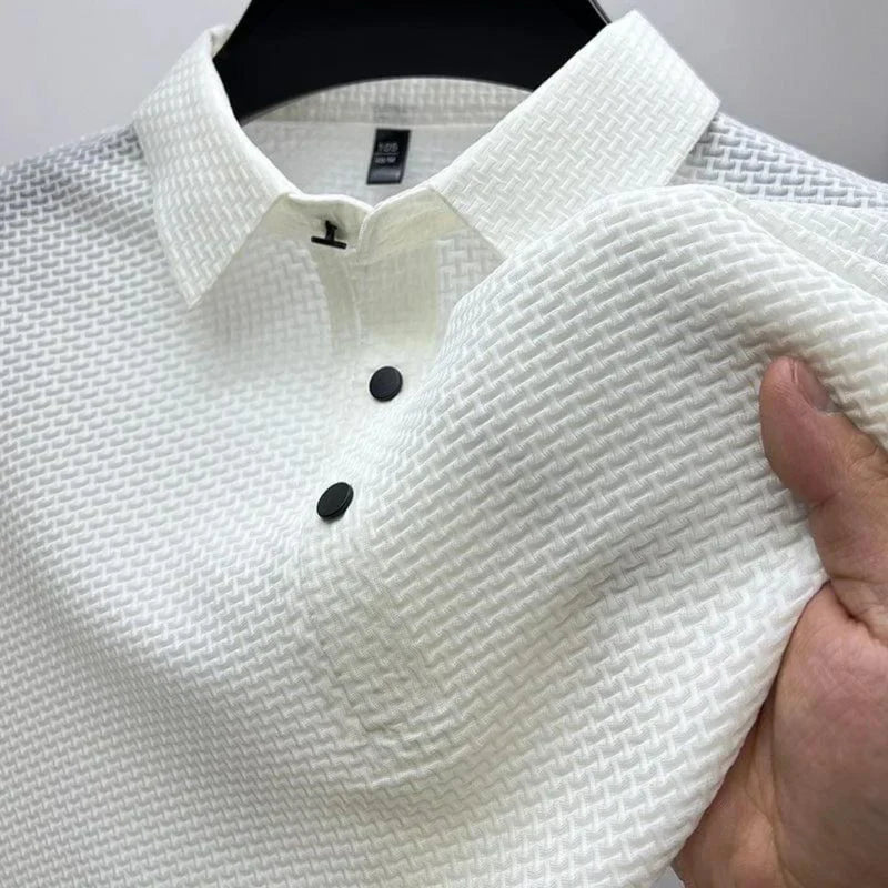 Glebronia | Polo leggera con colletto classico