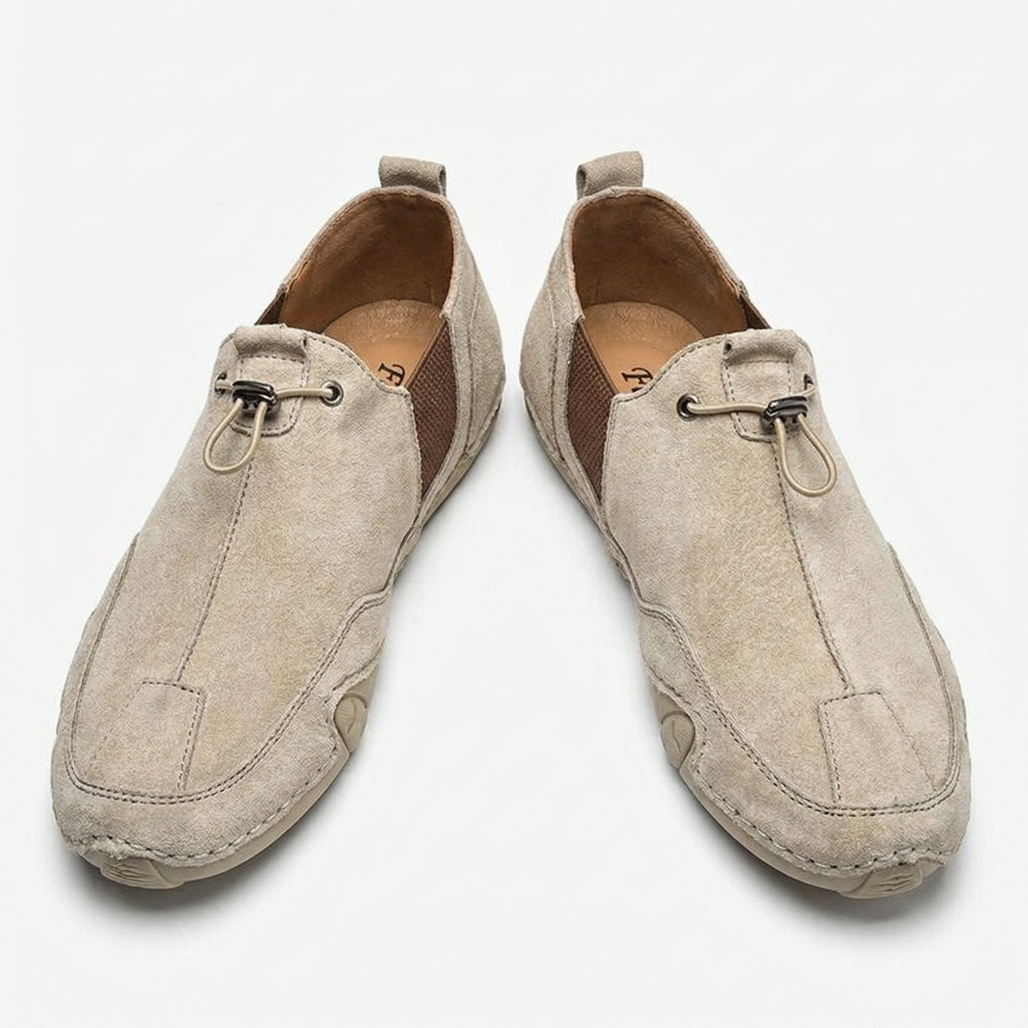 Glebronia | Vera pelle slip on con suola antiscivolo