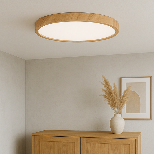 Plafoniera LED Soffitto Moderna | Lampada Da Soffitto Minimalista | Plafoniera Soffitto Design | Lampade Da Soffitto Legno | Lampada Da Soffitto Elegante 0