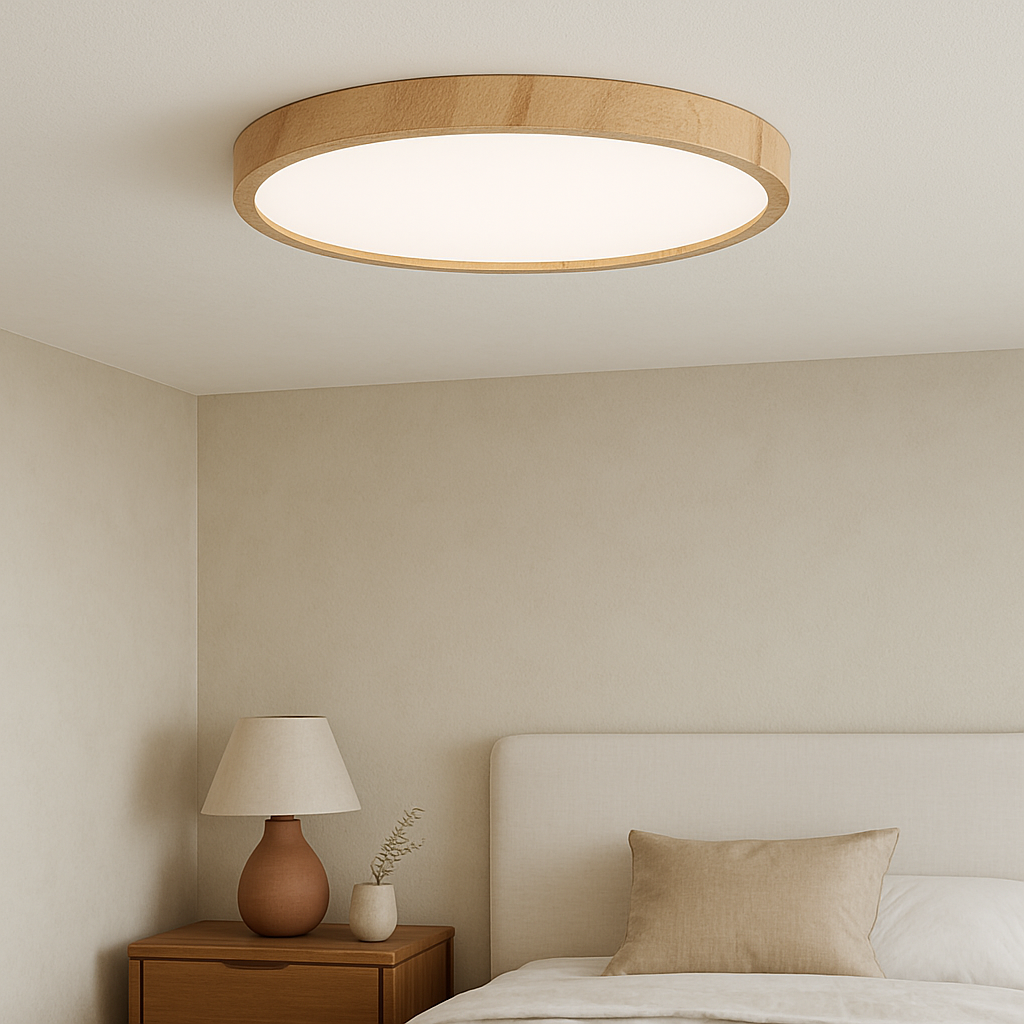 Plafoniera LED Soffitto Moderna | Lampada Da Soffitto Minimalista | Plafoniera Soffitto Design | Lampade Da Soffitto Legno | Lampada Da Soffitto Elegante 1
