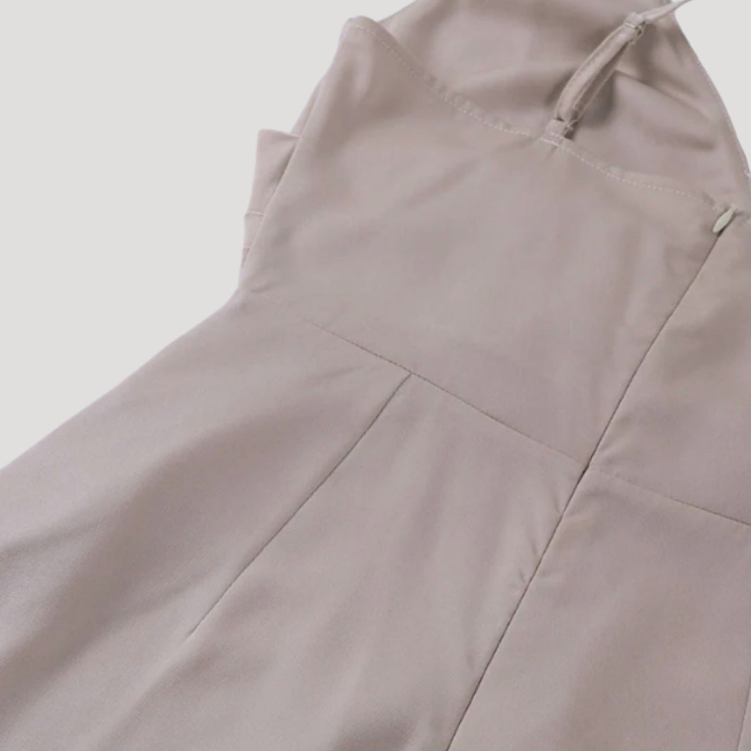 Abito lungo da donna con spacco, elegante per matrimonio e cerimonia - view 5