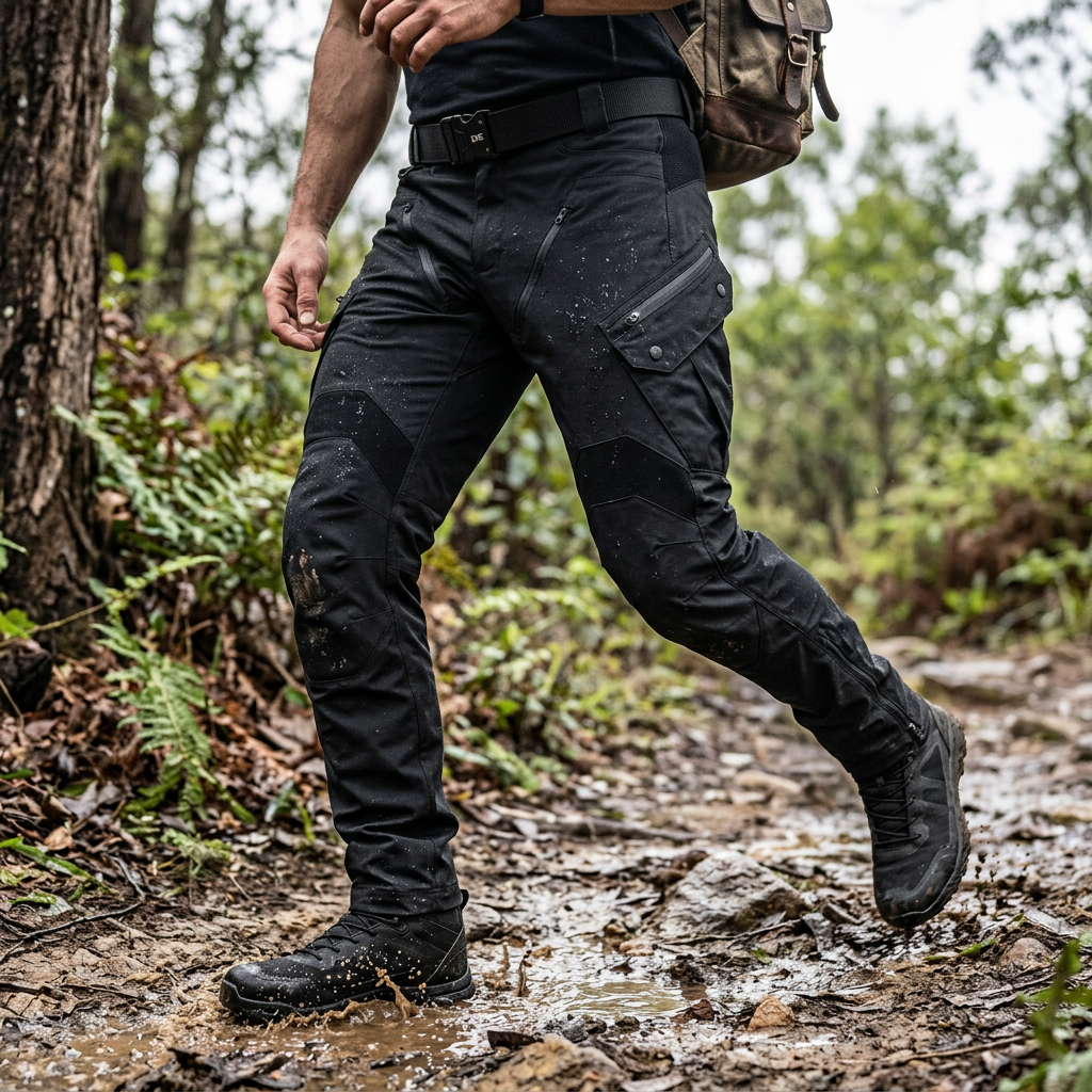 Glebronia | Pantaloni cargo da uomo con tasche laterali - view 6