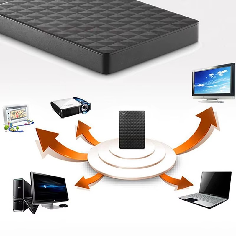Hard disk esterno portatile 8TB USB 3.0 per backup, laptop e Smart TV, plug and play - view 8