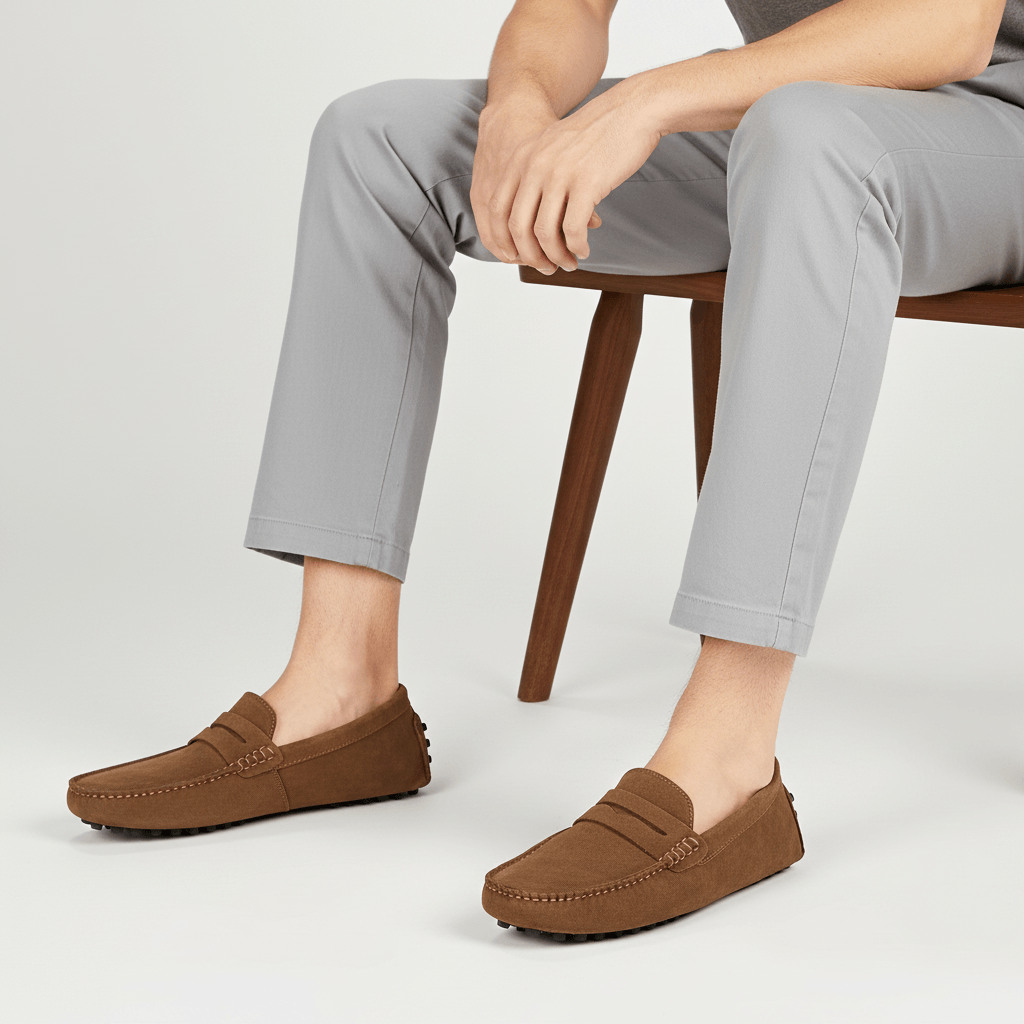Mocassini da uomo eleganti con soletta morbida e design italiano - view 9