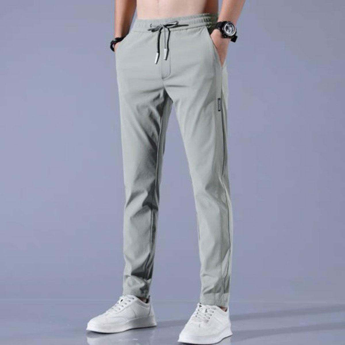 Pantaloni sportivi da uomo elasticizzati e ad asciugatura rapida, slim fit con coulisse - view 5