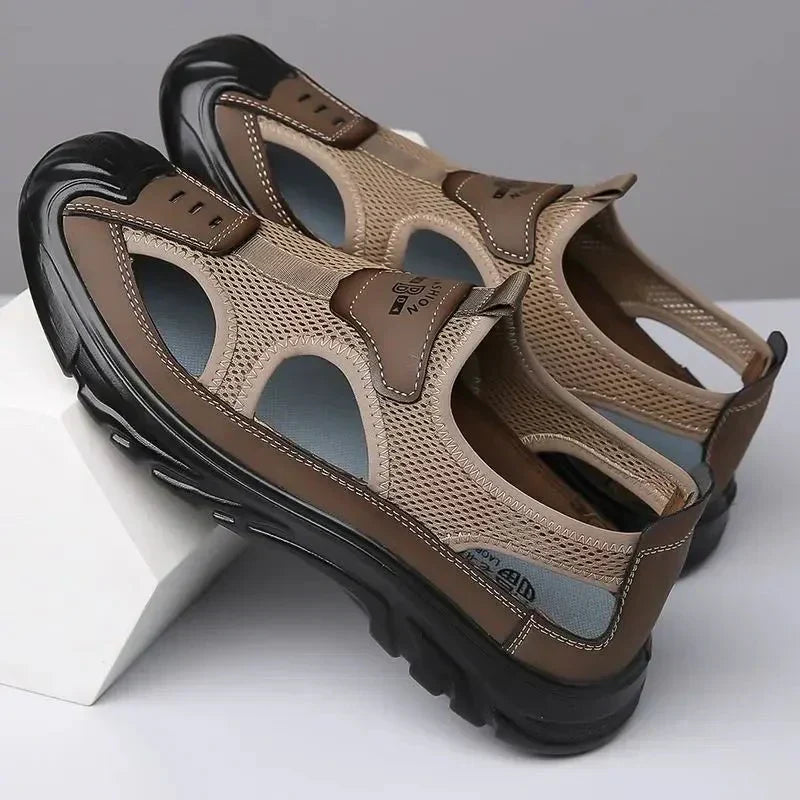 Sandali da uomo chiusi in mesh traspirante, sportivi e leggeri per l'estate - suola antiscivolo - view 5