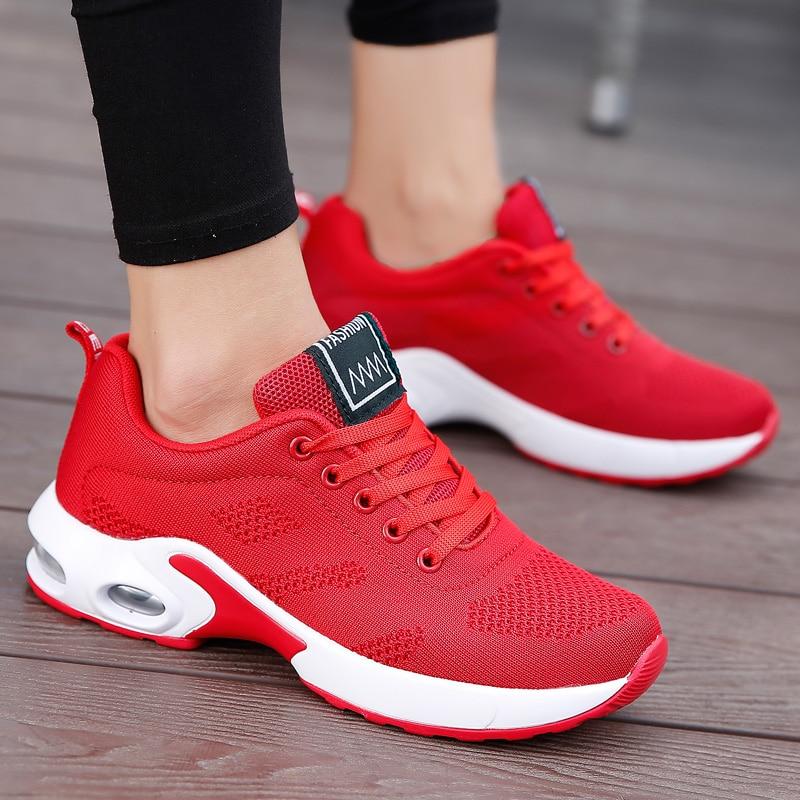 Sneakers donna comode con suola ad aria in mesh traspirante, scarpe da ginnastica sportive per il tempo libero - view 10