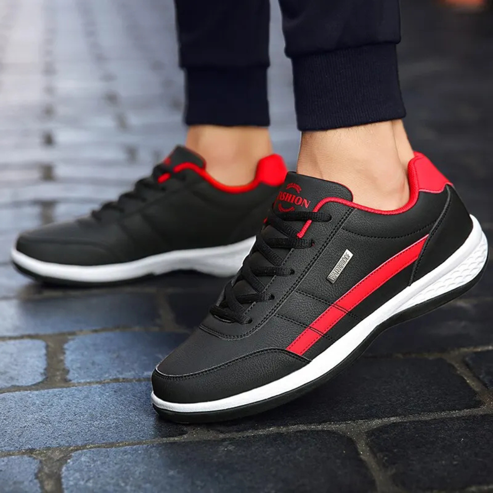Sneakers in pelle da uomo con lacci, casual e comode per tutti i giorni - view 5