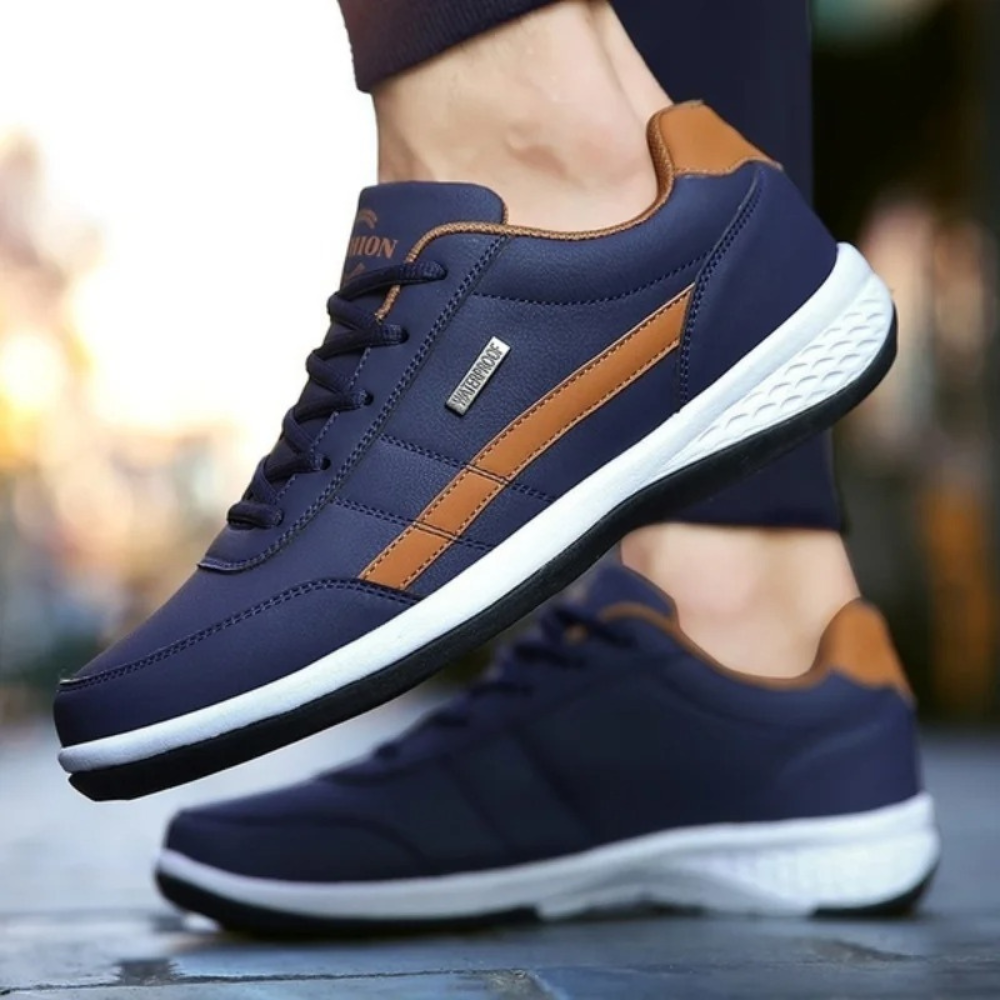 Sneakers in pelle da uomo con lacci, casual e comode per tutti i giorni - view 7