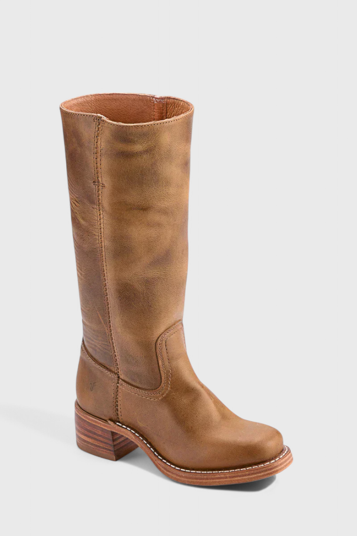 Stivali da donna al ginocchio in pelle con tacco, per l'inverno e le occasioni eleganti - view 20
