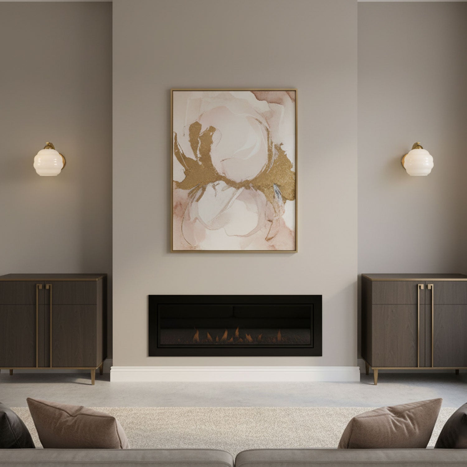 Applique da Parete Vintage in Stile Art Déco con Paralumi in Vetro Bianco e Finitura Dorata o Cromata 3