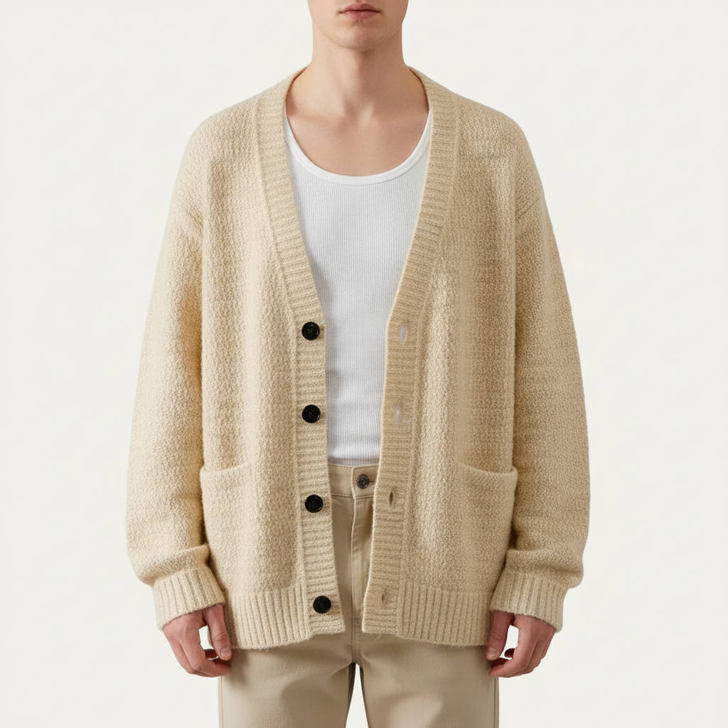 Glebronia | Ampio cardigan in maglia con scollo a V