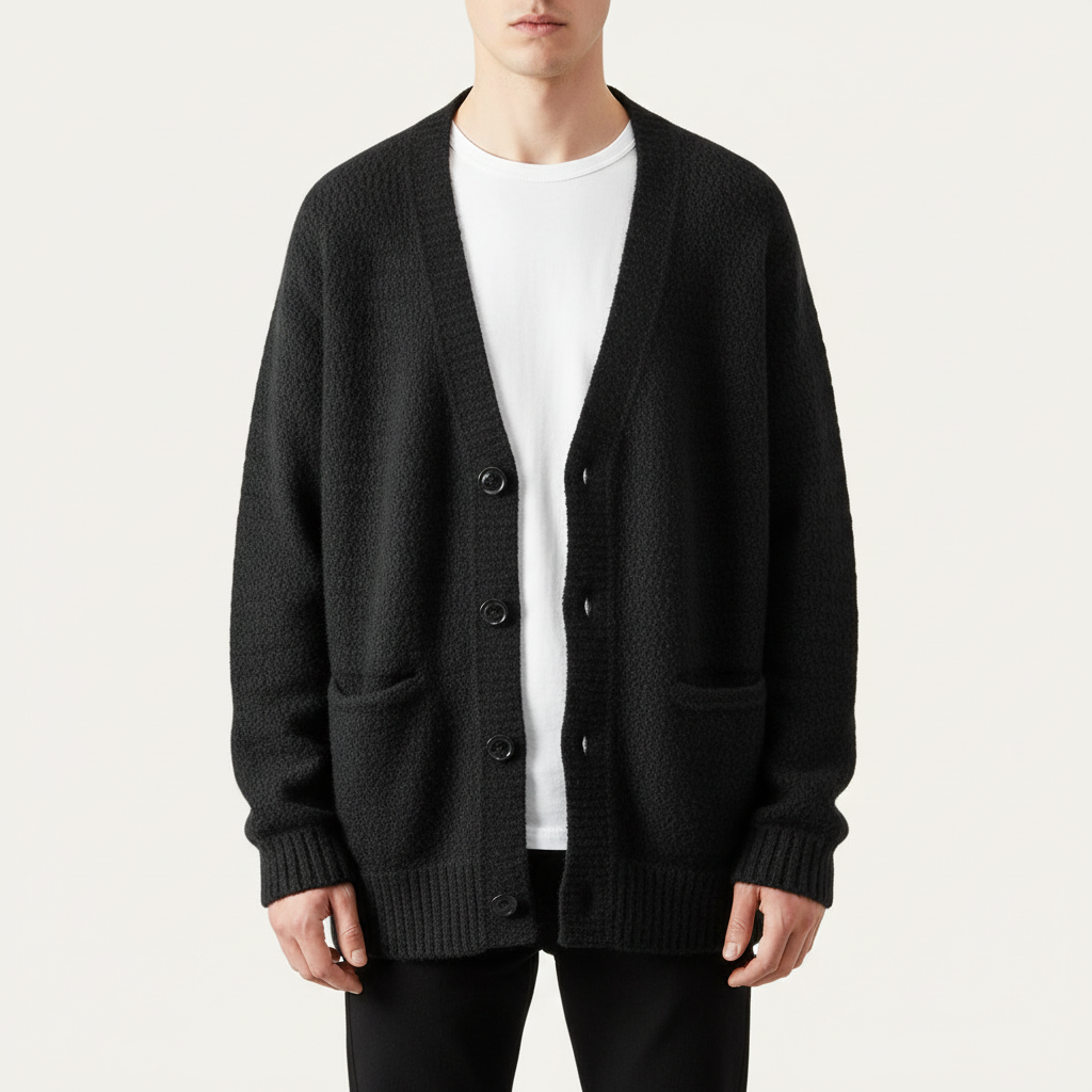 Glebronia | Ampio cardigan in maglia con scollo a V