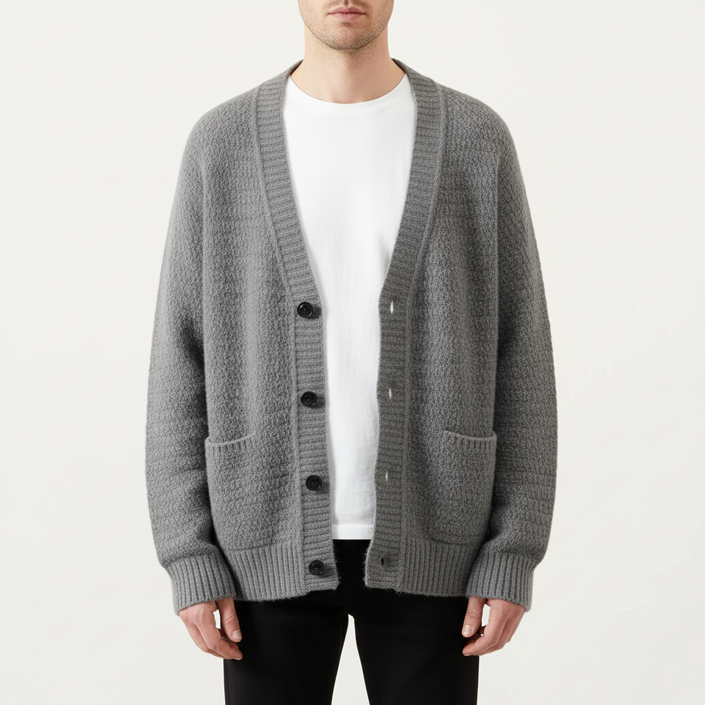 Glebronia | Ampio cardigan in maglia con scollo a V