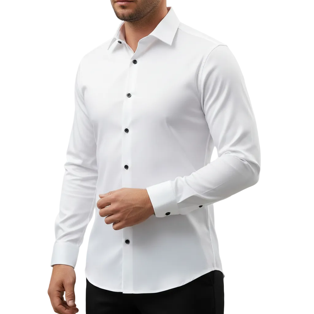 Glebronia | Camicia a maniche lunghe con colletto a punta