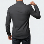Glebronia | Camicia elasticizzata slim fit con finitura antirughe