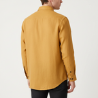 Glebronia | Camicia in lino a maniche lunghe con colletto francese