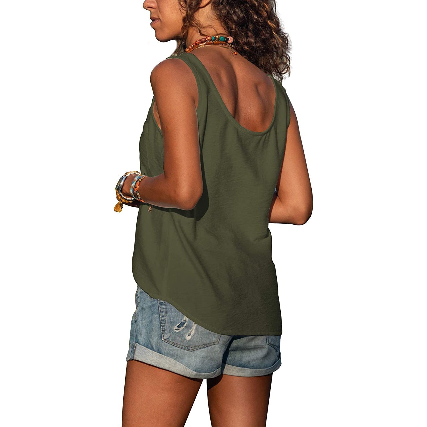 Glebronia | Canotta slim fit in stile Ibiza