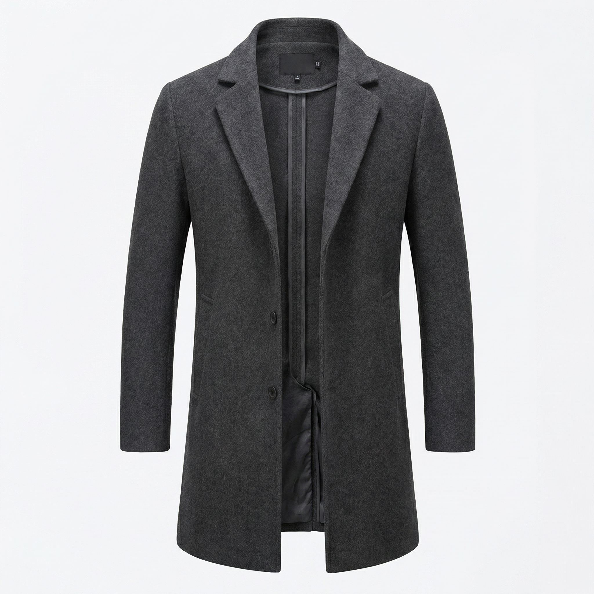 Glebronia | Cappotto lungo in misto lana con tasche profonde