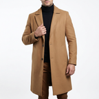 Glebronia | Cappotto lungo in misto lana con tasche profonde