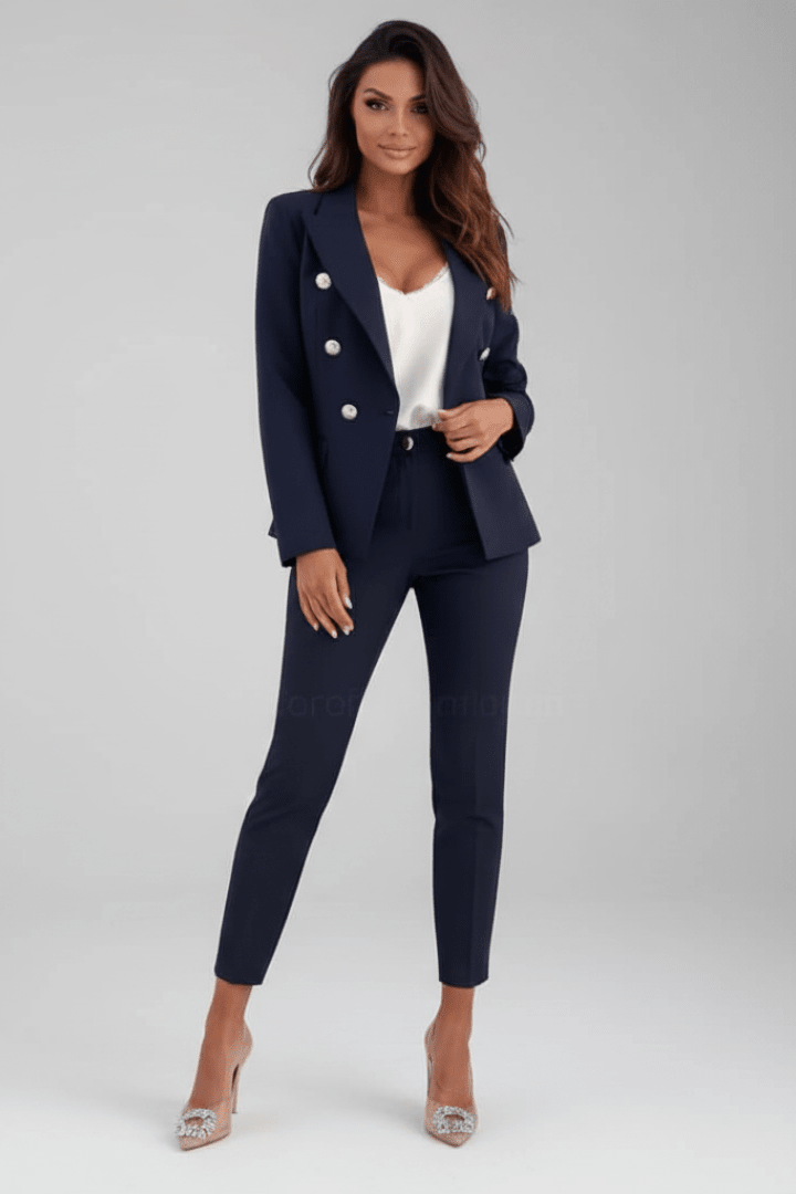 Glebronia | Completo composto da blazer classico e pantaloni eleganti a gamba dritta