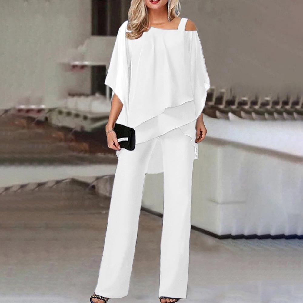 Glebronia | Completo due pezzi composto da blusa a spalle scoperte e pantaloni