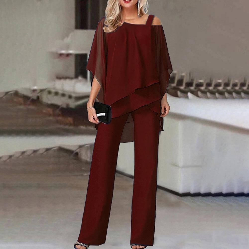 Glebronia | Completo due pezzi composto da blusa a spalle scoperte e pantaloni