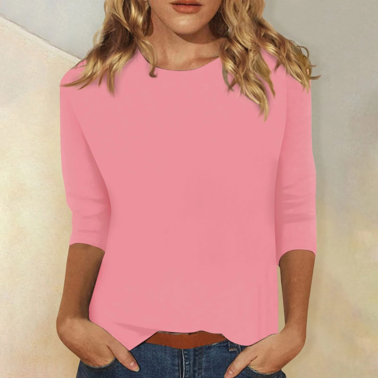 Glebronia | Elegante camicia con scollo rotondo