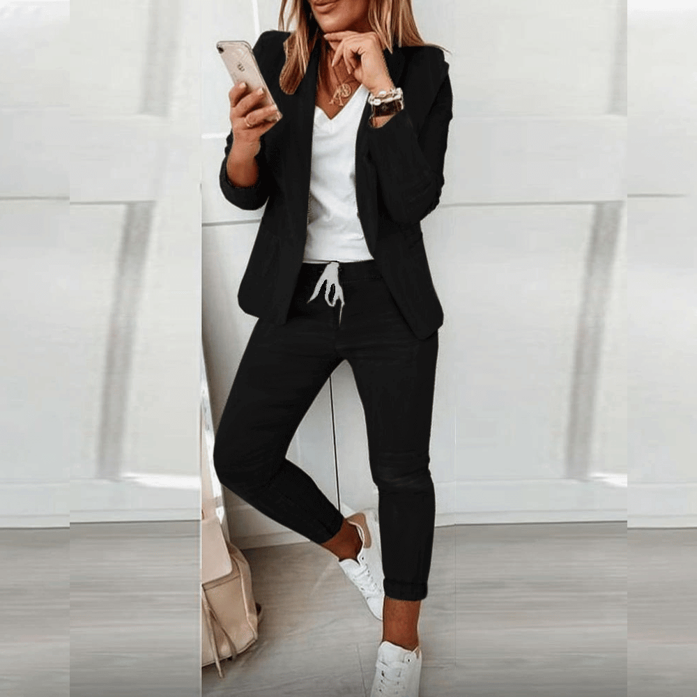 Glebronia | Elegante completo con blazer e pantaloni coordinati