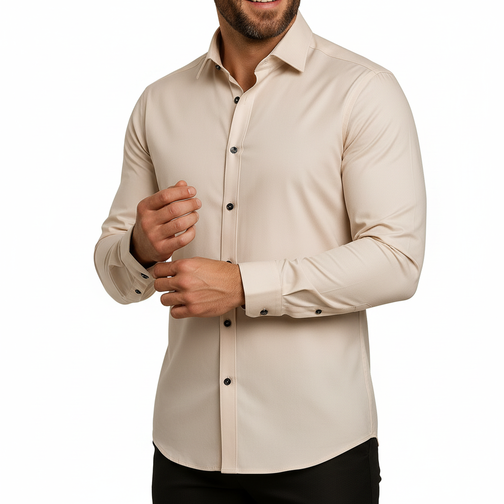 Glebronia | Finitura senza pieghe camicia uomo