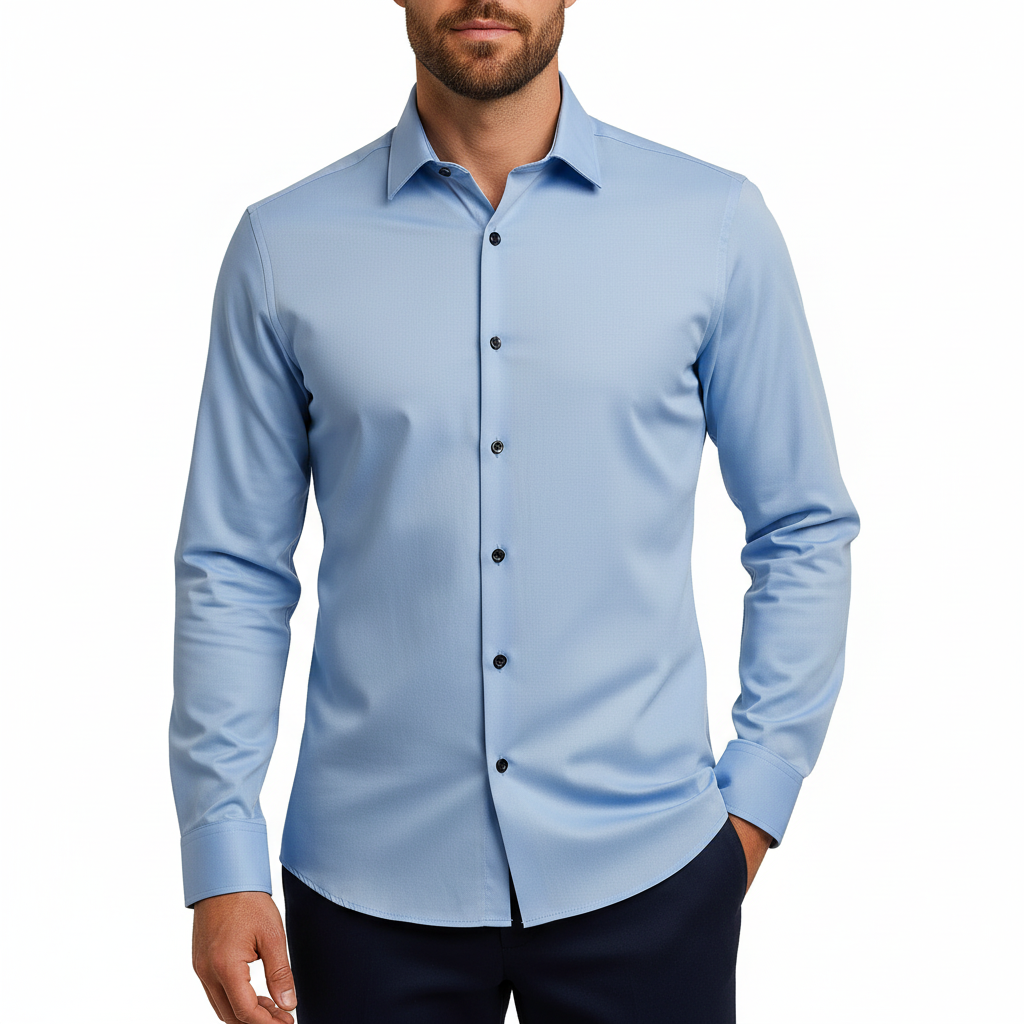 Glebronia | Finitura senza pieghe camicia uomo