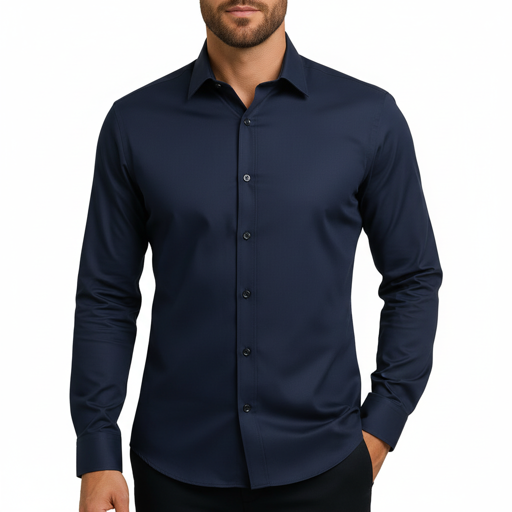 Glebronia | Finitura senza pieghe camicia uomo