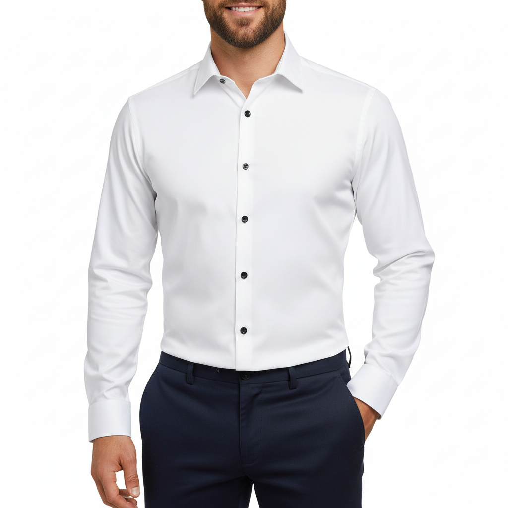 Glebronia | Finitura senza pieghe camicia uomo