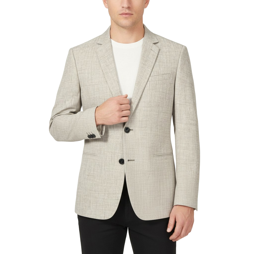 Glebronia | Leggera giacca monopetto in misto poliestere