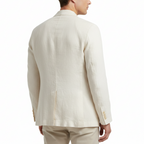 Glebronia | Lino blazer estivo con revers classici