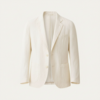 Glebronia | Lino blazer estivo con revers classici