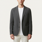 Glebronia | Lino blazer estivo con revers classici