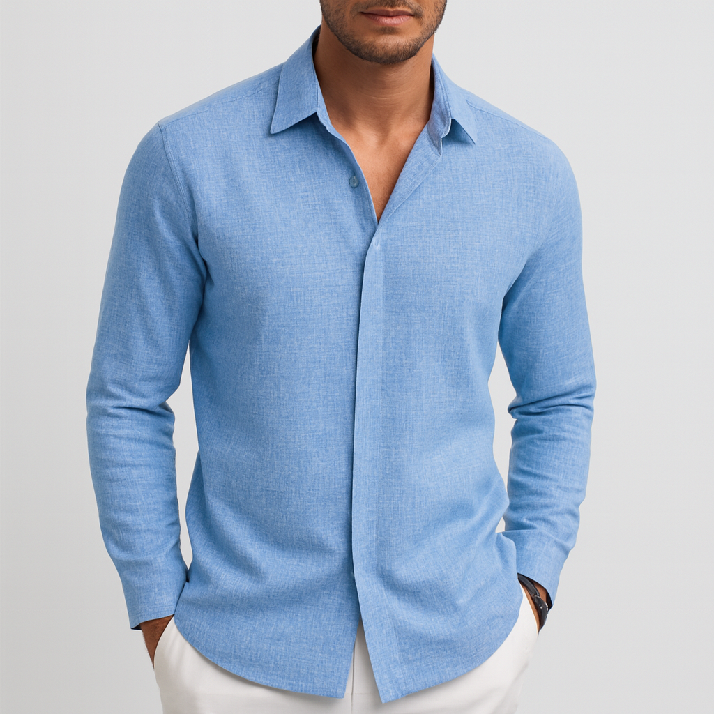 Glebronia | Lino traspirante camicia uomo
